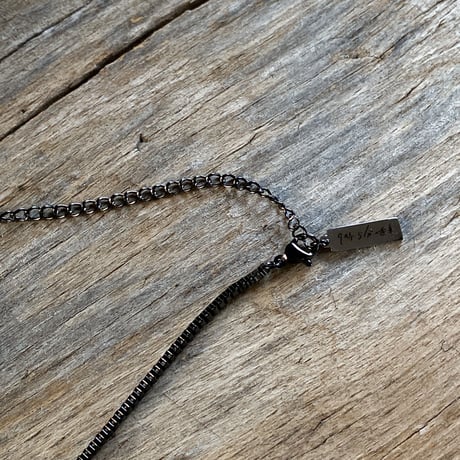 CLOPOA BLACK standard necklace solid blue【K0598】