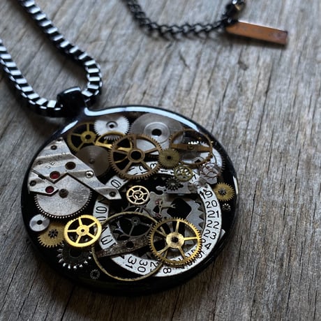 CLOPOA BLACK large necklace【K0562】