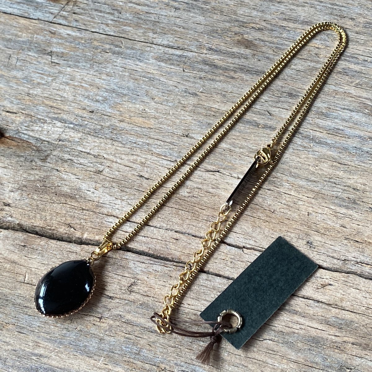 new!!】antique teardrop dial silhouette necklac