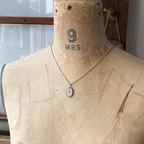 antique dial necklace "HAMILTON"【K0832】