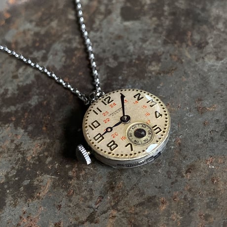 antique dial&movement necklace【K0706】