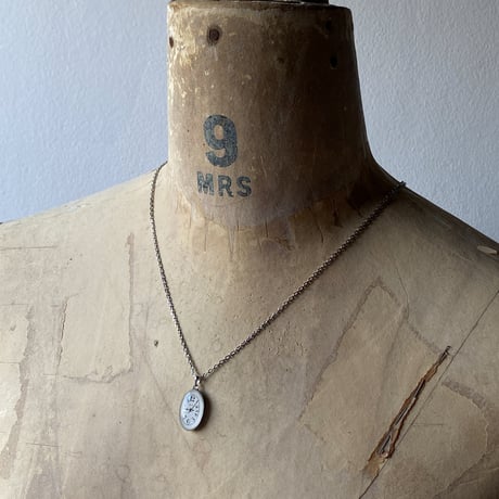 antique dial necklace"art nouveau1920's〜"【K0762】