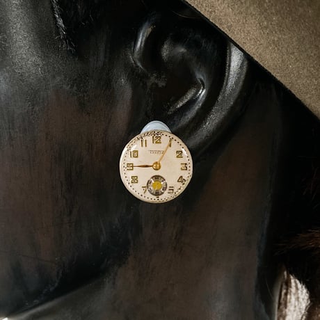 antique dial earrings【K0597】