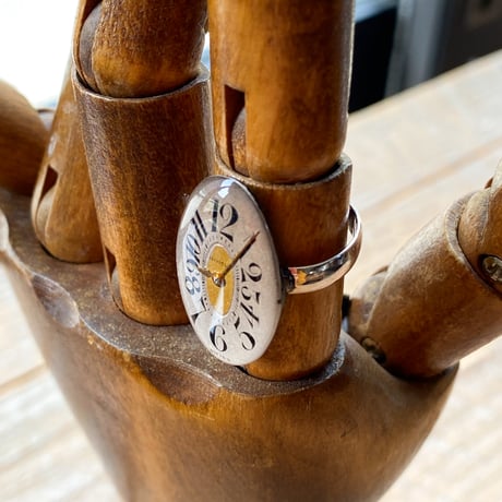 antique dial ring #13 SV925 "art déco 1920's~" #12 (ボックス付)【K0839】