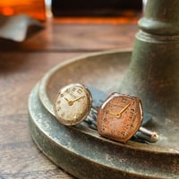 【new!!】antique dial asymmetry cufflinks【K0824】