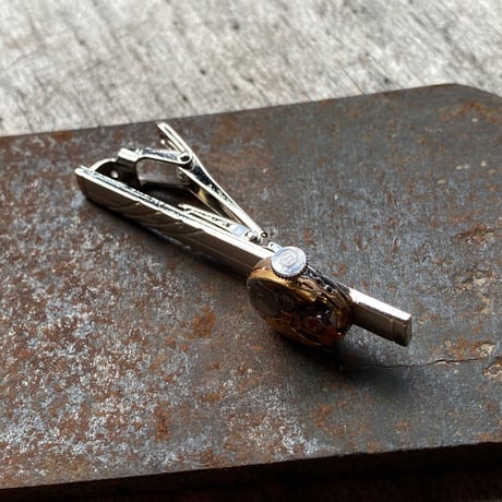 antique copper movement tiepin "WALTHAM" (ボックス付)【K899】