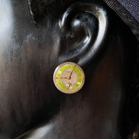 antique color dialpierced earrings【K0701】