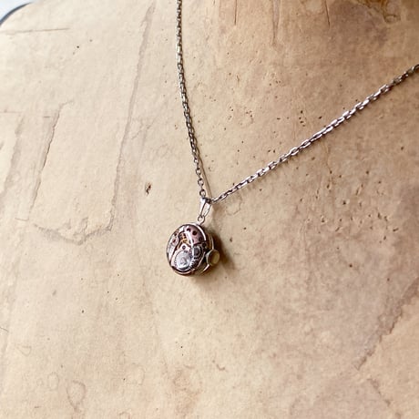 antique movement necklace "MOVADO" 【K0846】