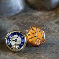 antique color dialpierced earrings【K0564】