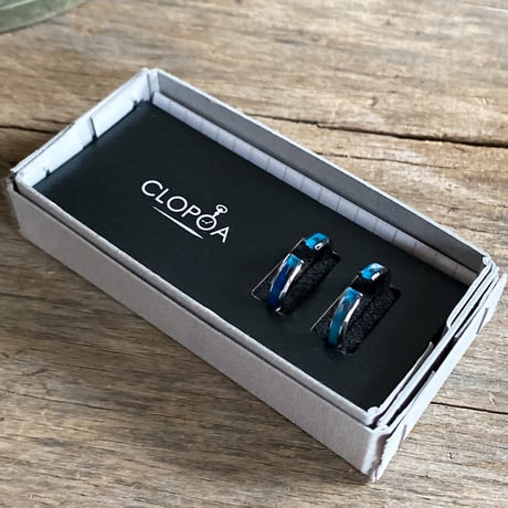 CLOPOA standard 2way earcuff&rings “marine color”2本セット 【K0790】