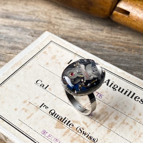 antique movement ring "電磁テンプ"【K0746】