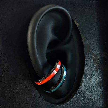 CLOPOA BLACK standard 2way earcuff&rings 2本セット【K0862】