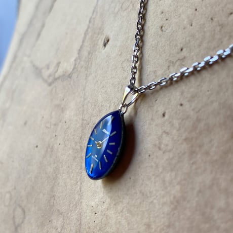 【企画展作品】antique teardrop dial necklace "CITIZEN" 【something special/S0006】