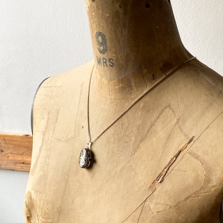 【企画展作品】antique oval dial&movement necklace "GRUEN" SV925【something special/S0004】