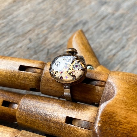 antique copper movement ring #22【K0939】