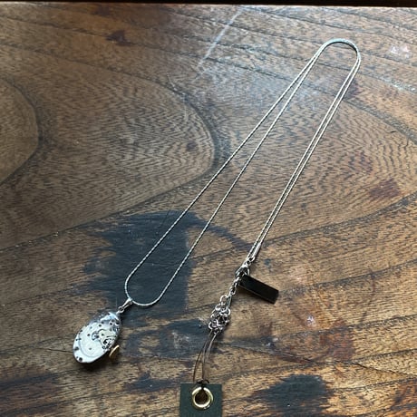 antique movement necklace "HAMILTON" 【K0812】