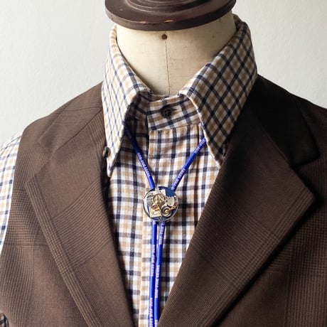 【K0703】 CLOPOA "NINE-FIVE GEARS" looptie necklace blue