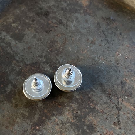 【K0616】 CLOPOA petit pierced earrings orange