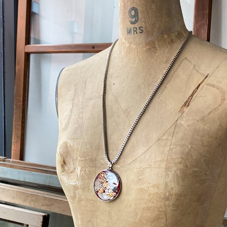 CLOPOA standard large necklace red【K0841】
