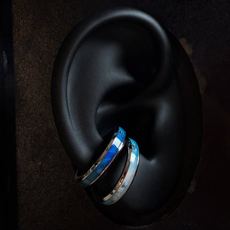 CLOPOA standard 2way earcuff&rings “marine color”2本セット 【K0790】