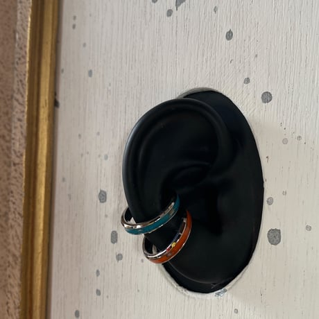 CLOPOA 2way earcuff&ring 2本セット orange×skyblue【K0604】