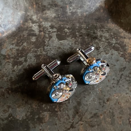 antique movement colors cufflinks(ボックス付)【K0738】