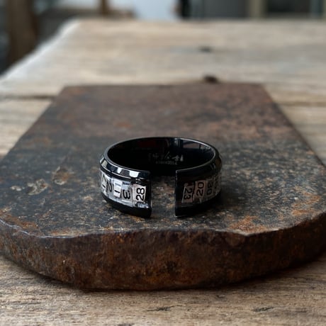 【new!!】CLOPOA BLACK 2way date earcuff&ring (太いやつ) 11号【K0954】