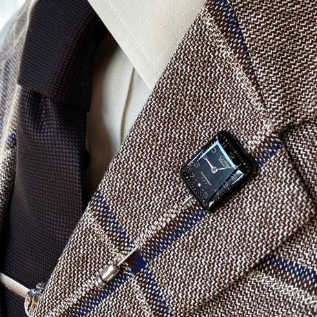 antique black dial hatpin/lapel pin(ボックス付)【K0828】