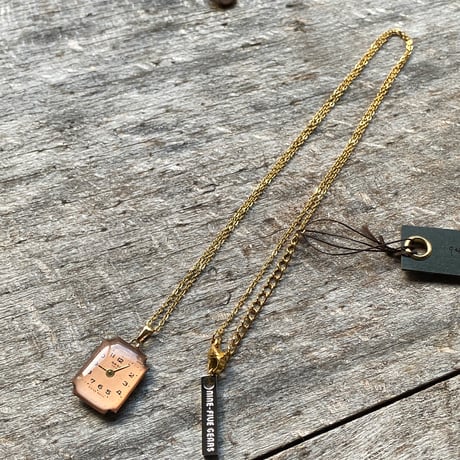 antique unique dial necklace K18GP【K892】