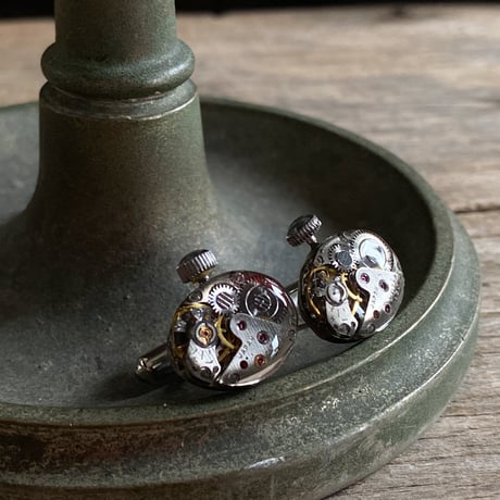 antique movement cufflinks【K0789】