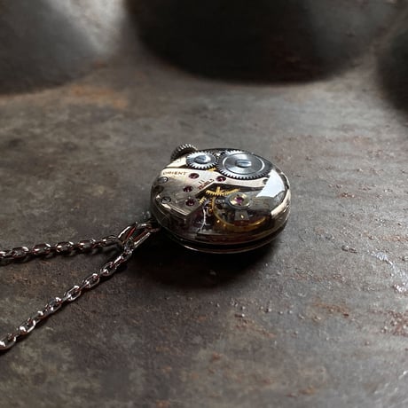 antique dial&movement necklace【K0706】