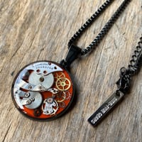 CLOPOA BLACK standard necklace blood orange【K0901】