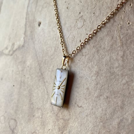 【K0697】 antique dial necklace K18GP