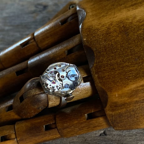 antique movement ring "CYMA/TAVANNES"#14【K0768】