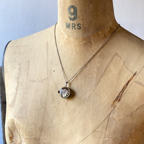 【企画展作品】antique dial&movement necklace【something special/S0009】