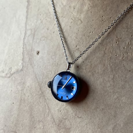 【K0662】 dial&movement necklace "DATE STAR"
