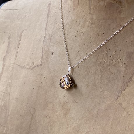 antique movement necklace "CROTON" SV925(ボックス付)【K1000】