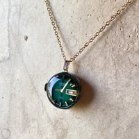 【企画展作品】antique dial&movement necklace K18GP【something special/S0010】