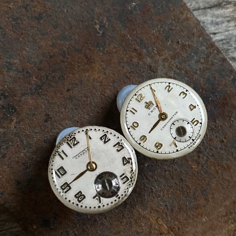 antique dial earrings【K0597】