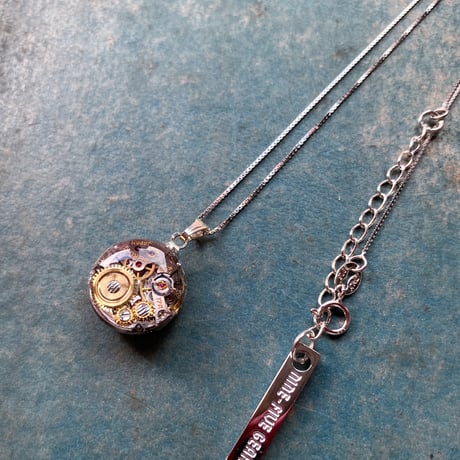 【企画展作品】antique small movement necklace "SEIKO" SV925【something special/S0011】