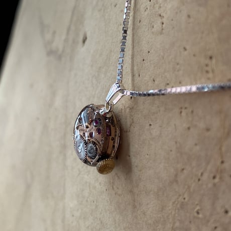 antique movement necklace "ulysse nardin" SV925【K0809】