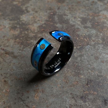 【K0646】 CLOPOA 2way multicolored earcuff&ring   (太いやつ) 11号