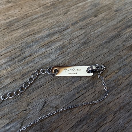 antique rectangle necklace " Jules Jurgensen"【K0981】