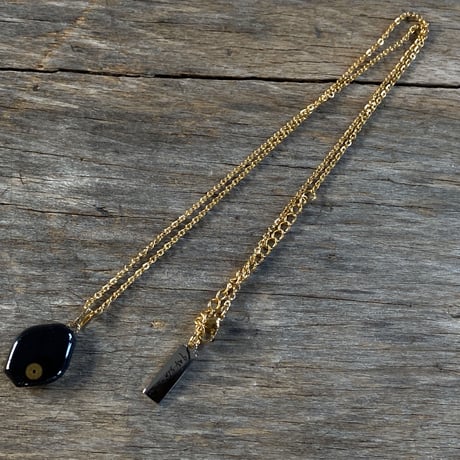 【K0611】 antique dial necklace K18GP