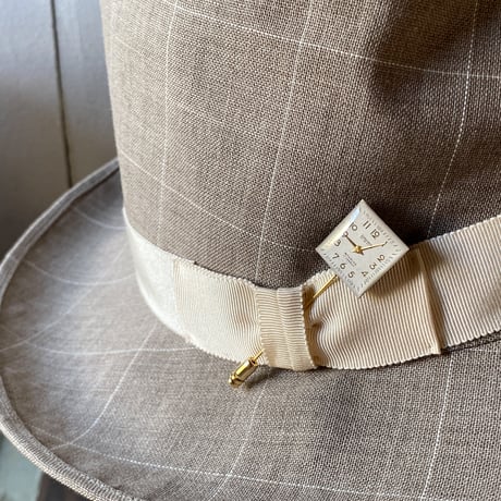 【企画展作品】antique square dial hatpin/lapelpin 【something special/S0026】