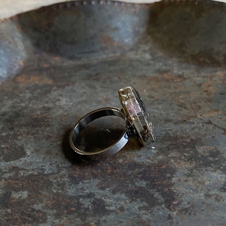 antique movement ring #14(sapphire crown)/ボックス付【K0712】
