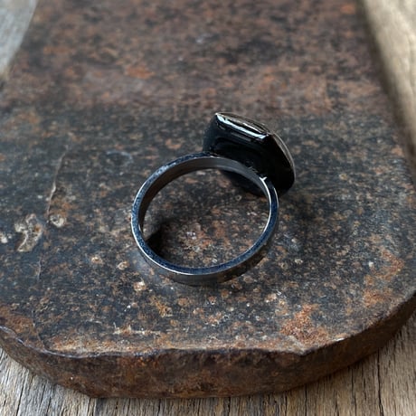 antique tonneau dial ring  #15.5【K0971】