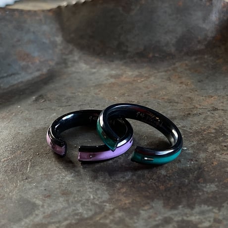 CLOPOA BLACK standard 2way earcuff&rings 2本セット【K0760】