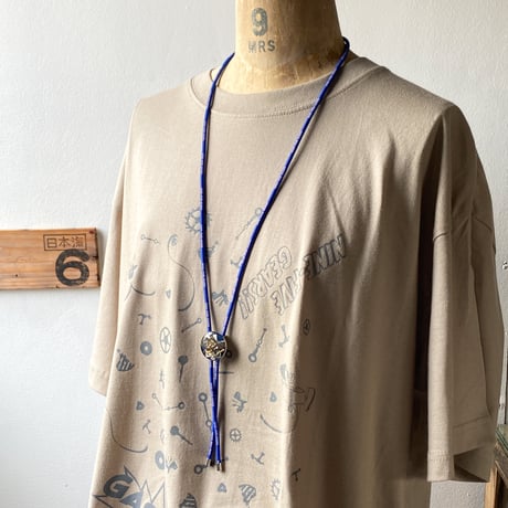 【K0703】 CLOPOA "NINE-FIVE GEARS" looptie necklace blue