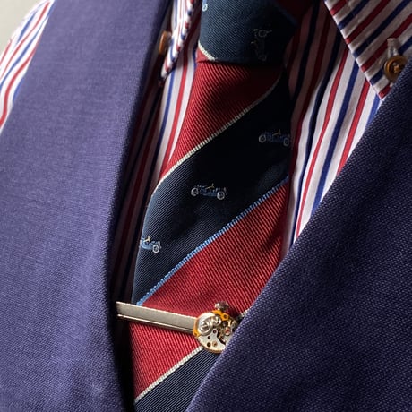 【K0674】antique movement colors tiepin(ボックス付)